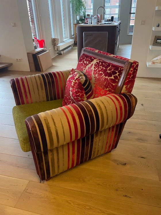 Image 1 of 2 sedie di design con tessuto Tricia Guild