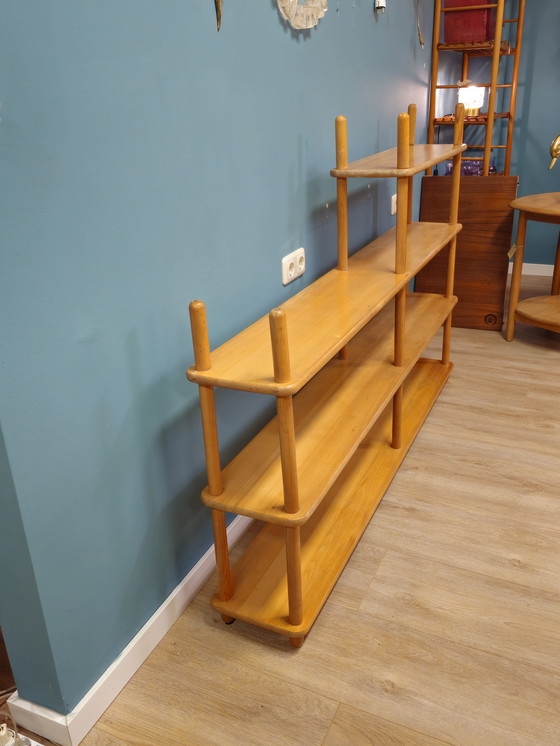 Image 1 of Credenza libreria vintage Willem Lutjens Stokkenkast Roomdivider