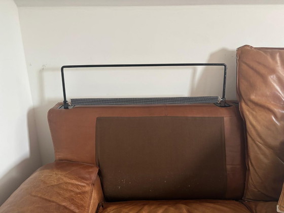Image 1 of Vintage design lederen zetel