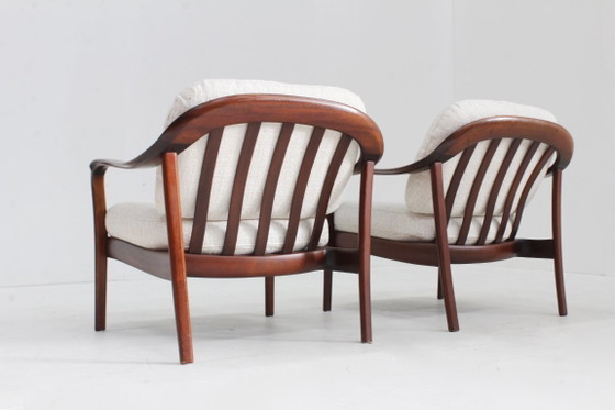 Image 1 of Ensemble de 2 fauteuils vintage danois du milieu du siècle, années 1960