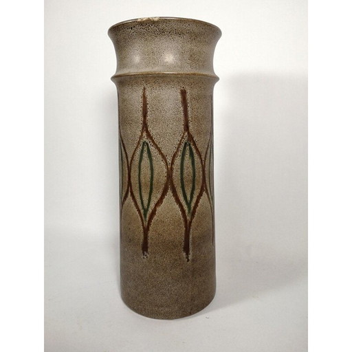 Vintage keramische glazen vaas, 1970