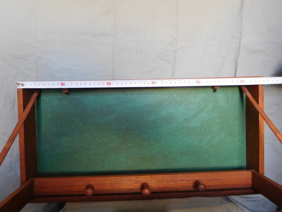 Image 1 of Danish folding sideboard/ coat rack by Hoff & Østergaard for Virum Møbelsnedkeri