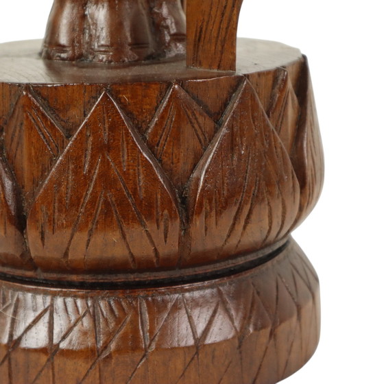 Image 1 of Große Elefantenlampe aus Teakholz