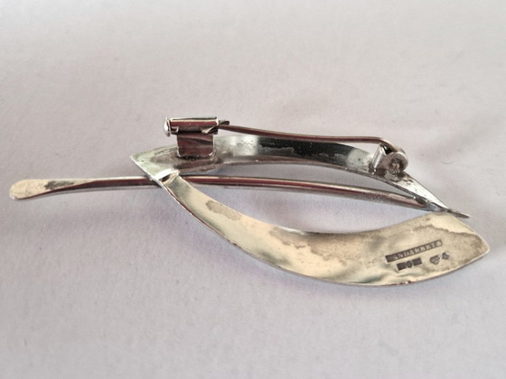 Parck & Co - Swedish silver brooch with chalcedony from 1956, Parck & Co, Stockholm, Decorative Objects, Stone (photo 4 of 5)