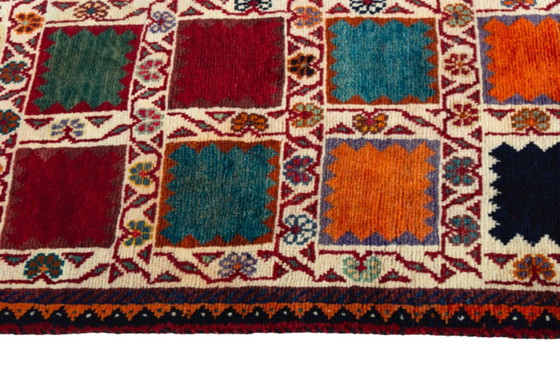 Image 1 of Handgeknoopt Gabbeh nomadisch tapijt Shiraz - 243 x 81 cm | Wol, Kleurrijke natuurlijke kleuren