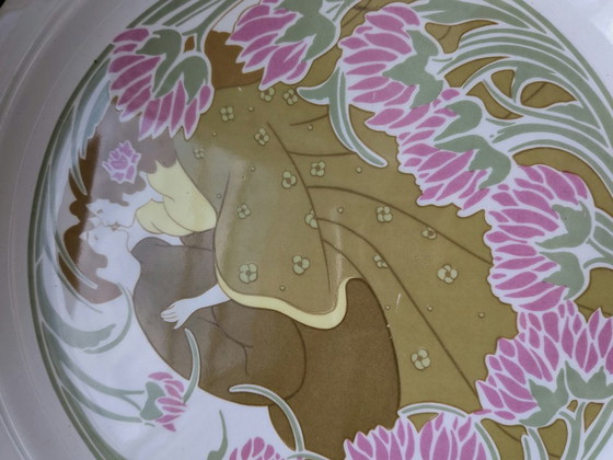 K&G Luneville Art Nouveau Decorative Bowl, Decorative Objects, Ceramic, Creme (photo 5 of 15)