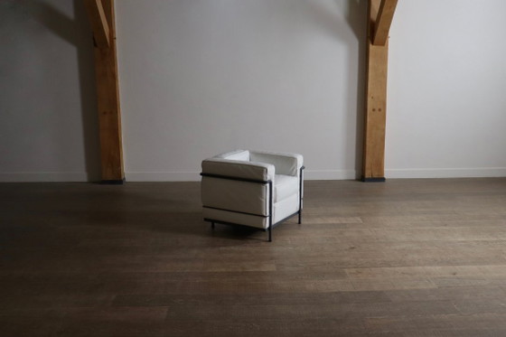 Image 1 of Vintage Cassina LC2 loungestoel van Charlotte Perriand en Le Corbusier