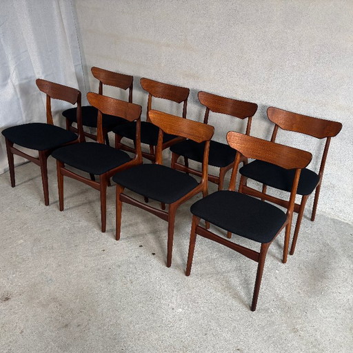 8x Sedie da pranzo in teak di Schiønning & Elgaard