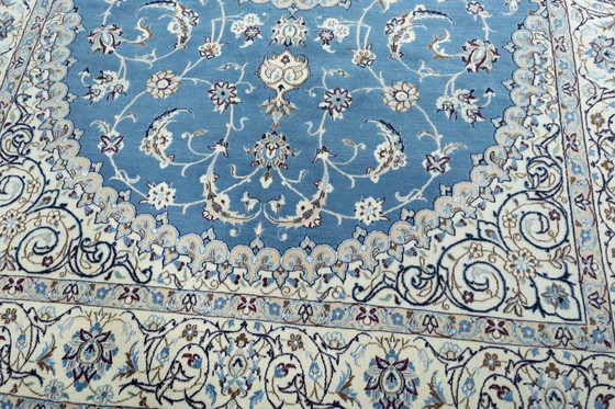 Image 1 of Squisito tappeto orientale Nain 9La con contenuto di seta - 301 x 196 cm - Annodato a mano
