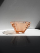 Ciotola in vetro Stölzle Art Deco Rosalin n. 19250, Heřmanova Huť, anni '30