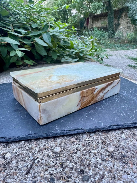 Onyx Sieradendoos Jaren 60 Italië Vintage – Decoratieve objecten, Stone (photo 3 of 15)