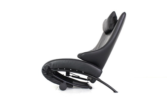 Image 1 of WK Wohnen Multi-Functional Relax Chair / Relax Armchair "Solo" by Prof. Heiliger in Premium Leather