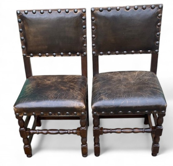 Image 1 of 8 sedie da castello antiche