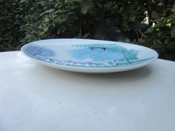 Image 1 of Oval Rosenthal Munchen Oval Plate / Dish by Lis Muller, Atlantis, very rare