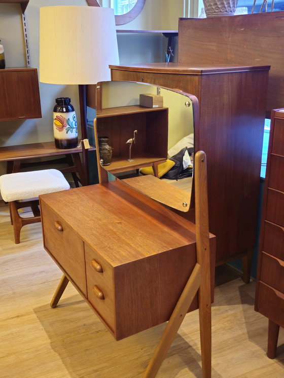 Image 1 of Vintage Danish Make-up Dressing Table Specchio Make-up Dressing Table