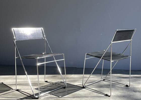 Image 1 of Hybodan AS / Vintage Nuova X-Line Stackable Chairs / Niels Jørgen Haugesen / 1970s Denmark