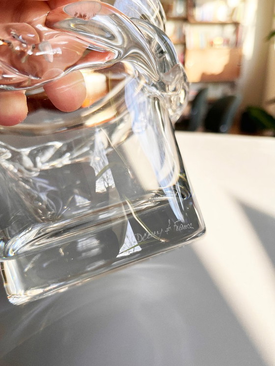 Image 1 of Daum Sorcy crystal vase or ice bucket