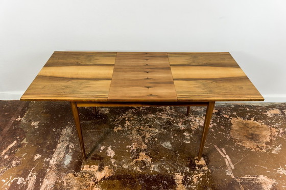 Image 1 of Mid Century Extendable Dining Table In Walnut, 1960s