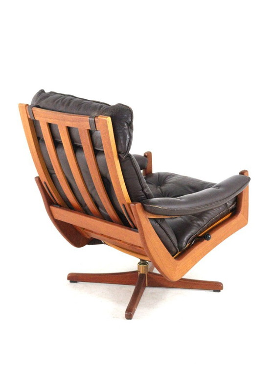 Söda Galvano - Lied Møbler Norway Fauteuil Vintage – Lied mobler, Leather, Wood (photo 14 of 18)