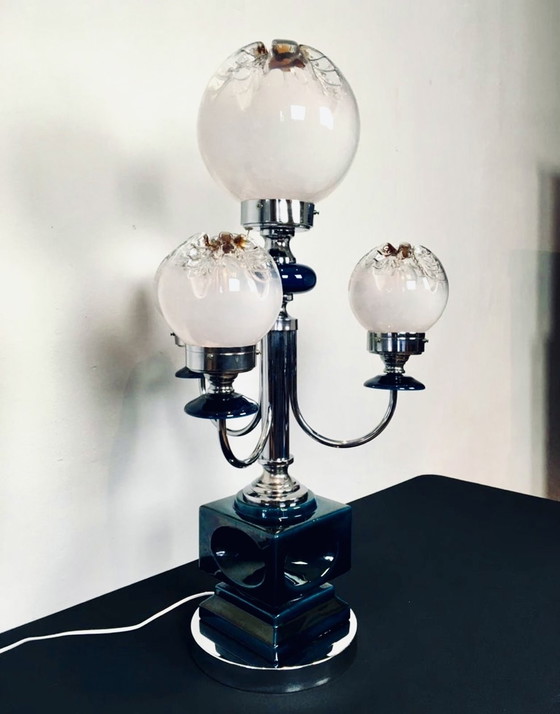 Image 1 of Large Carlo Nason Mazegga Table Lamp, , Italy, 1960s