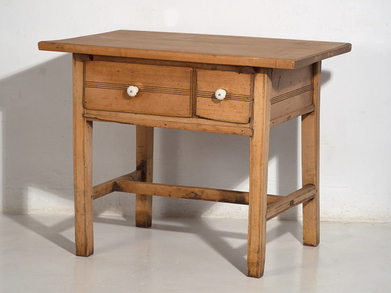 Tavolo da cucina antico (c.1920) #57, Scrivanie, Legno, Ceramica, Marrone, Rustic (foto 46 di 48)