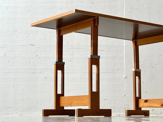 Image 1 of Height-adjustable mid-century work table / drafting table, 1970s