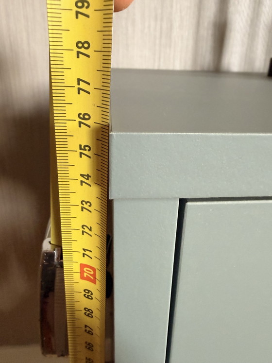 Cabinet grey/green – Sideboard, Metal, Wood (photo 3 of 6)