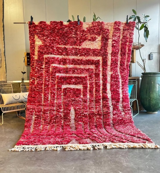 Image 1 of Moroccan Mrirt Wool Rug 200x300 cm – Handmade Berber Area Rug – Luxury Thick Wool – New Rug – Free Worldwide Shipping