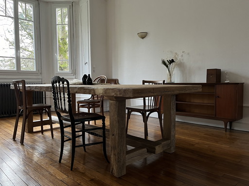 Kingstone Farmhouse Dining Table in Solid Oak - 250 x 100 cm