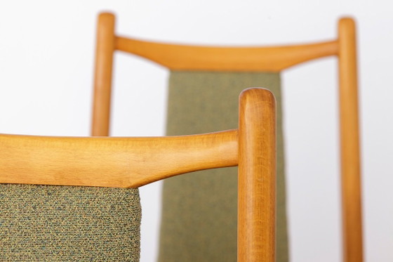 Image 1 of Vintage Dining Chairs Set of 4, Mid Century Modern Chairs, 1960s German Casala Chairs, Restored Wooden Dining Chairs
