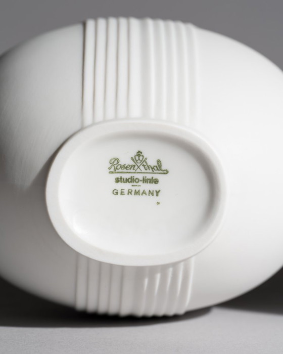 Image 1 of Rosenthal Studio-Linie Bisque Porcelain Vase Duo by Uta Feyl Minimalist Chic