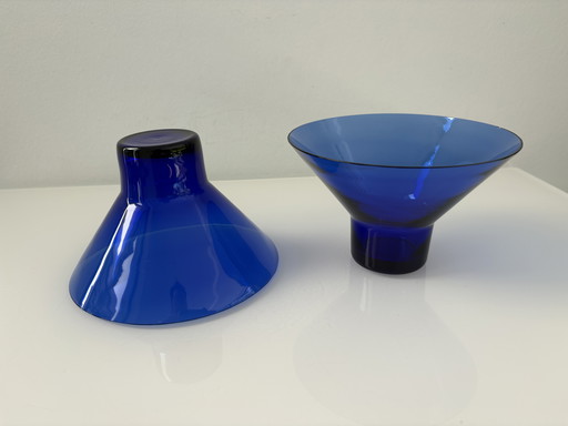 Mid Century Classic martiniglazen in kobaltblauw