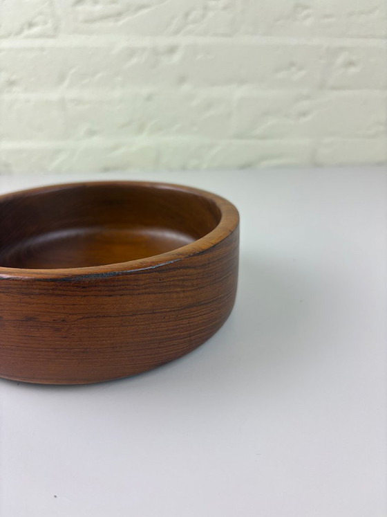 Image 1 of Vintage teakhouten schaal