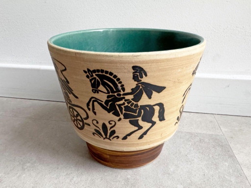 1 vaso da fiori grande vintage in ceramica tedesca Uebelacker – plantenbak (photo 2 of 7)