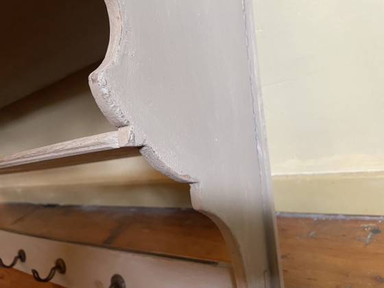 Image 1 of Grande scaffale da parete, scaffale da cucina con ciotole, stile antico francese