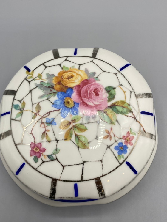 Art Deco Limoges porseleinen bonbonnière – MF Limoges Frankrijk – Decoratieve objecten, Porcelain (photo 3 of 10)