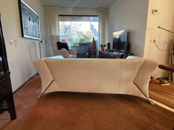 Image 1 of 2.5-seater sofa Rolf Benz - leather - white