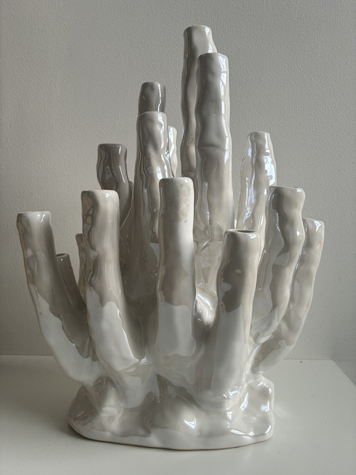 Pols potten vase 'coral'