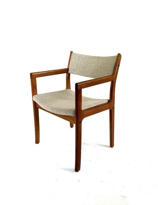 Vintage teakhouten bureaustoel, D-Scan ‘70