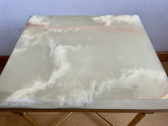 Image 1 of Vintage neoclassicistische set bijzettafels