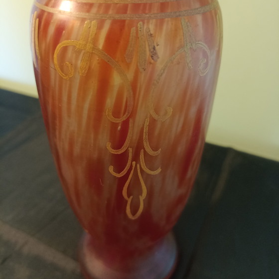 Image 1 of Authentieke Art Nouveau Vaas getekend  "Leg" – François-Théodore Legras – ca. 1910