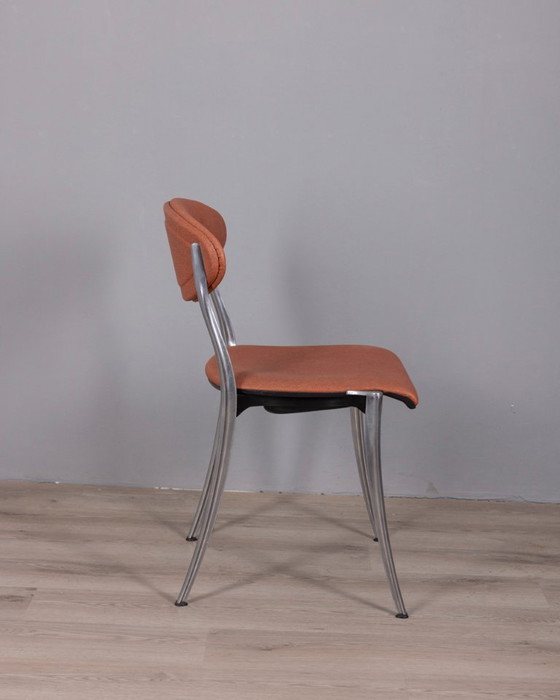 Image 1 of Set di 5 sedie vintage "Coro" degli anni '80, disegnate da Luigi Origlia per Origlia Italy.