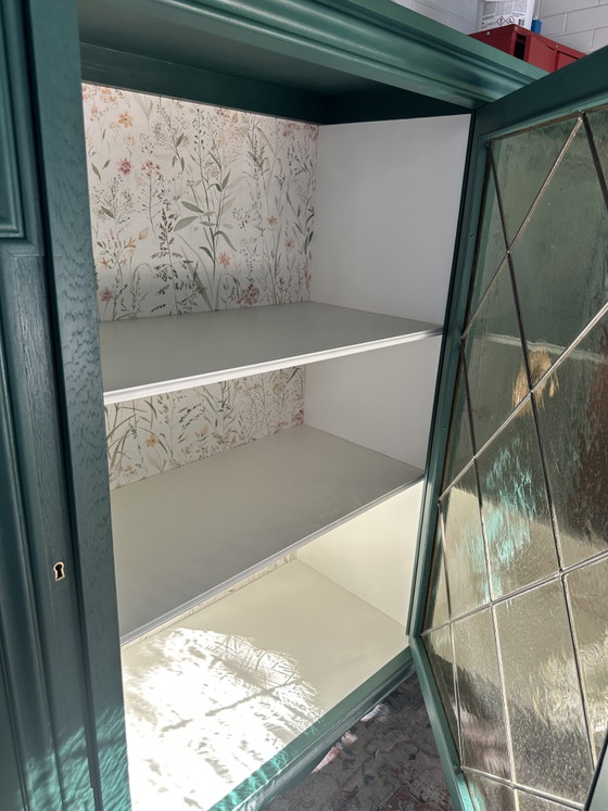 Vintage Cabinet No. 03 | Buffet in Hollywood Regency style | Handcrafted in elegant emerald green | Unique (photo 6 of 8)