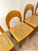 Set of four Arcadia cane chairs by Tagliabue di Cascina Armata, 1970-80