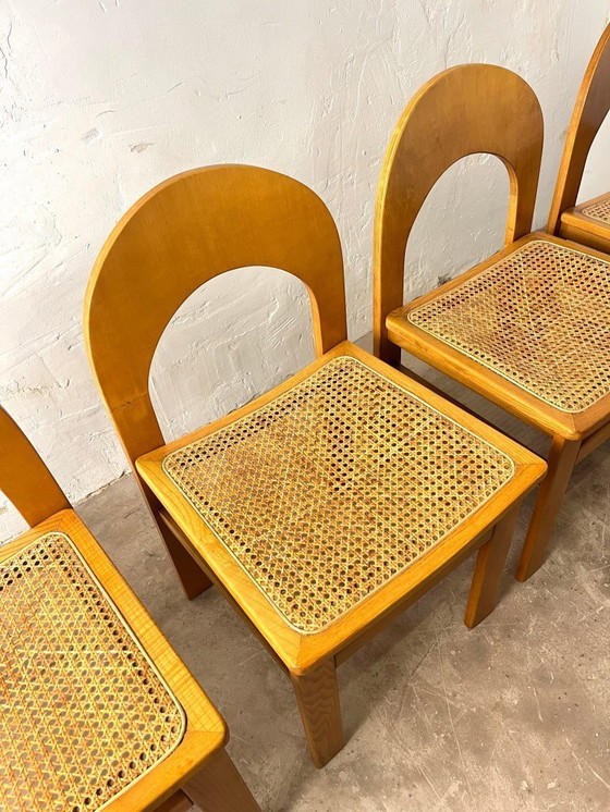 Image 1 of Set of four Arcadia cane chairs by Tagliabue di Cascina Armata, 1970-80