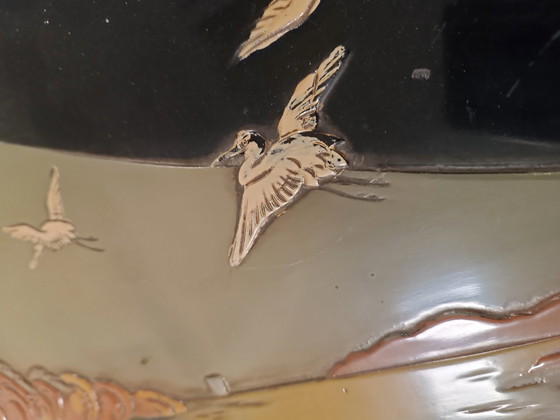 Image 1 of Vassoio giapponese antico in lacca vintage