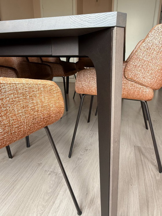 Image 1 of AL2 Vintme 002 dining table & 6x AL2 Mob 012 dining table chair