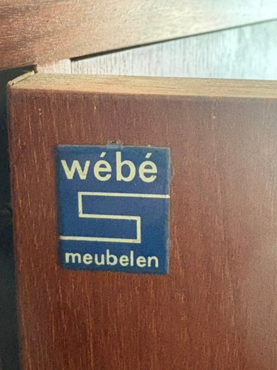 Armoire murale vintage Wébé en teck – 1960 – Louis Van Teeffelen – Armoires murales, Wood (photo 6 of 6)