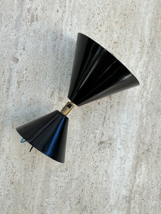 Image 1 of Lampada da parete a cono Atelier Areti nero
