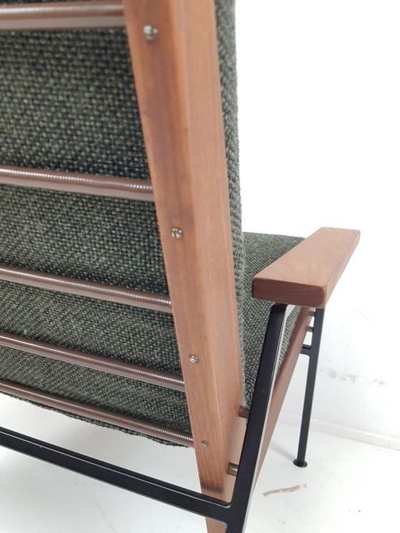Image 1 of Vintage Rob Parry armchair, De Ploeg wool fabric, green, new